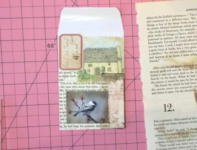Junk Journal Pockets and Cards | JUNK JOURNAL COIN ENVELOPE POCKETS + Paper Collage Gift Cards